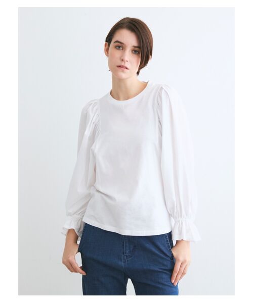 three dots / スリードッツ Tシャツ | Deco t-shirt dolman sleeve | 詳細7