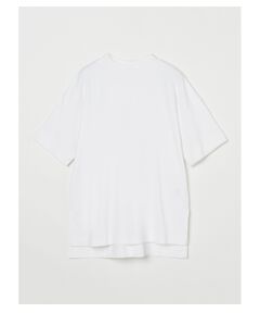 Superfine T-shirt mock neck tee