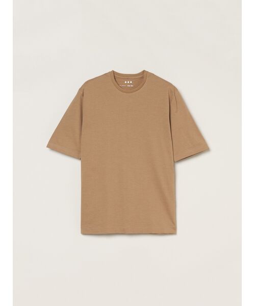 three dots/スリードッツ Men's powdery cotton's/s crew T kelp L three dots/スリードッツ Men's powdery cotton's/s crew T kelp L