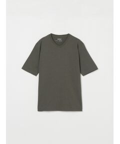 three dots / スリードッツ Tシャツ | Men's powdery cotton s/s v neck T