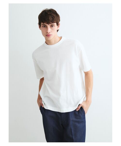 three dots / スリードッツ Tシャツ | Men's crepe weave s/s crew neck | 詳細6