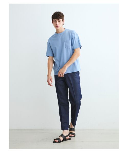 three dots / スリードッツ Tシャツ | Men's crepe weave s/s pocket T | 詳細9