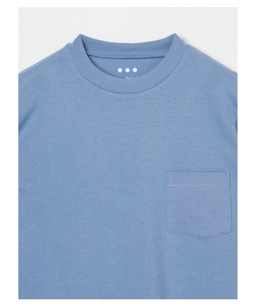 three dots / スリードッツ Tシャツ | Men's crepe weave s/s pocket T | 詳細2