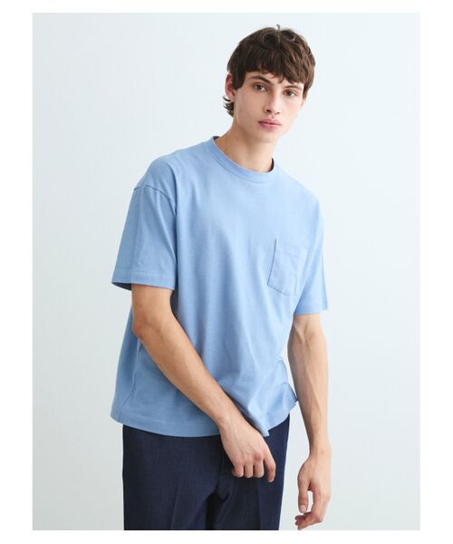 three dots / スリードッツ Tシャツ | Men's crepe weave s/s pocket T | 詳細7