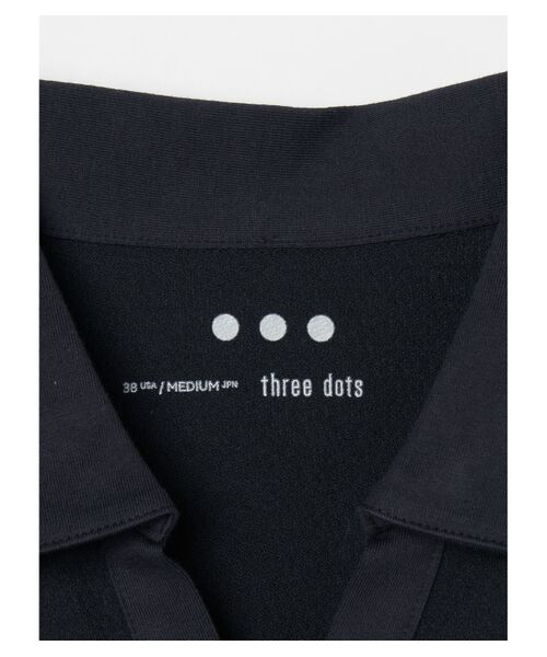 three dots / スリードッツ ポロシャツ | Men's crepe weave skipper polo | 詳細5