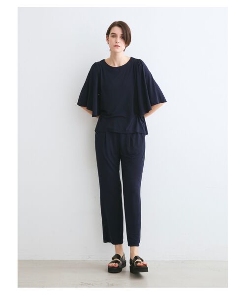 three dots / スリードッツ その他パンツ | Travel line tuck pant | 詳細8