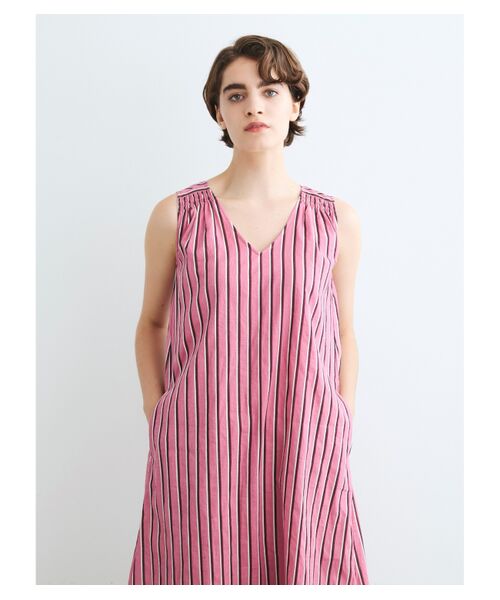 three dots / スリードッツ ドレス | India cotton stripe dress | 詳細9