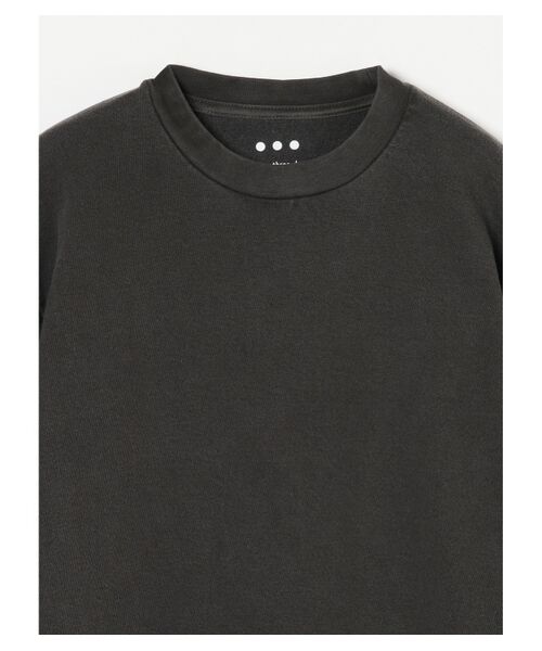 three dots / スリードッツ Tシャツ | Men's organic cotton fleece crew | 詳細2