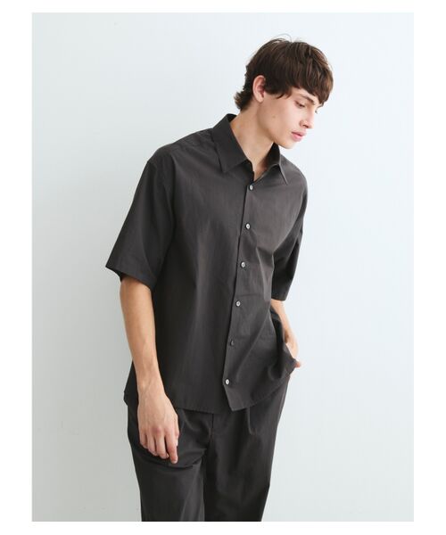 three dots / スリードッツ シャツ・ブラウス | Men's voile microwave s/s shirts | 詳細6