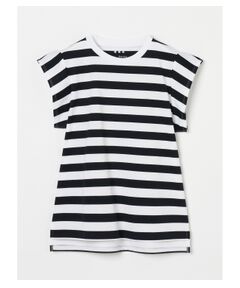 Big stripe french slv tee