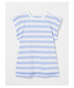 Big stripe french slv tee