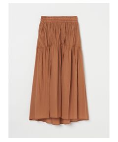 Cotton loan pintuck skirt