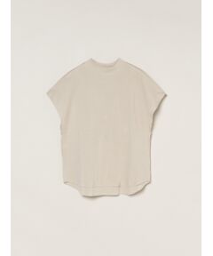 three dots / スリードッツ Tシャツ | Smile Cotton Double gauze mock neck tee