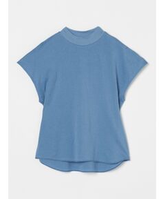 three dots / スリードッツ Tシャツ | Smile Cotton Double gauze mock neck tee