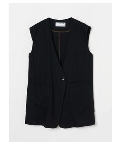 Linen rayon gilet