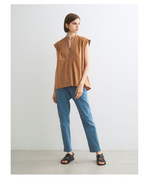 three dots / スリードッツ その他トップス | India cotton poplin tops | 詳細10