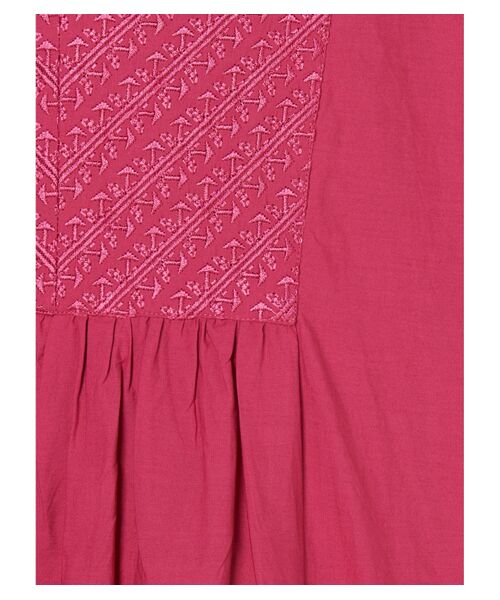 three dots / スリードッツ ドレス | Ind cotton poplin dress | 詳細5