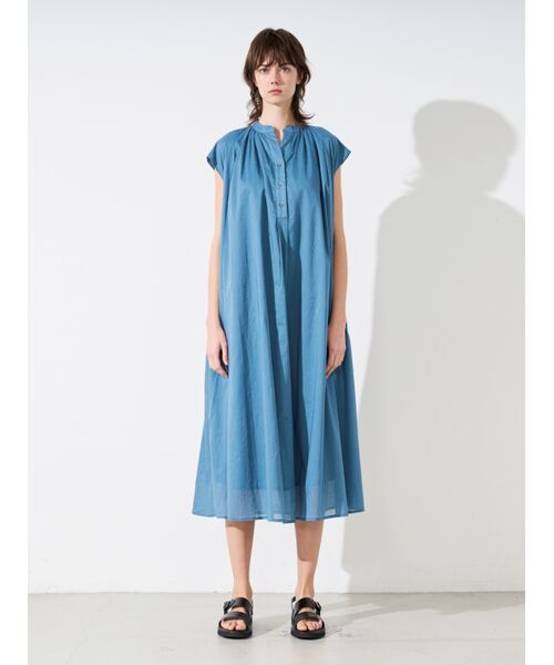 three dots / スリードッツ ドレス | Cotton loan tuck dress | 詳細9
