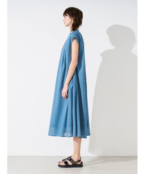 three dots / スリードッツ ドレス | Cotton loan tuck dress | 詳細10