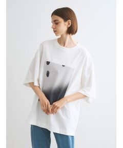 セール】 Weekend dress crepe gauze tee （Tシャツ）｜three dots