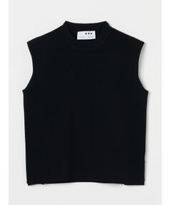 Sleek sweater sleeveless top