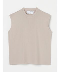 Sleek sweater sleeveless top