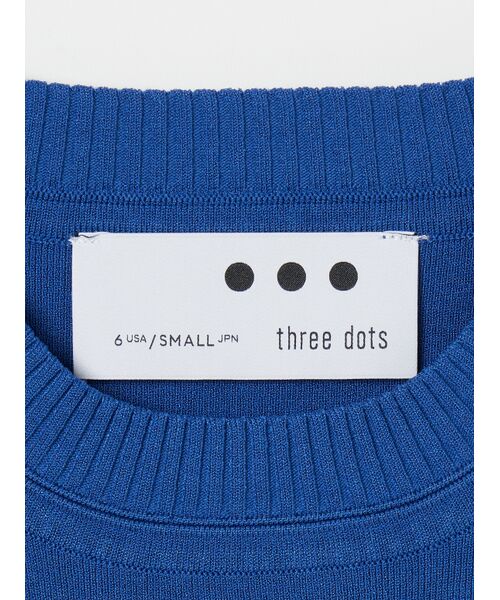 three dots / スリードッツ ニット・セーター | Sleek sweater sleeveless top | 詳細3