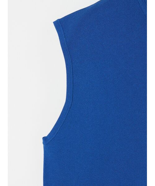 three dots / スリードッツ ニット・セーター | Sleek sweater sleeveless top | 詳細4