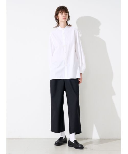 three dots / スリードッツ その他トップス | Broad shirt oversized shirt | 詳細9