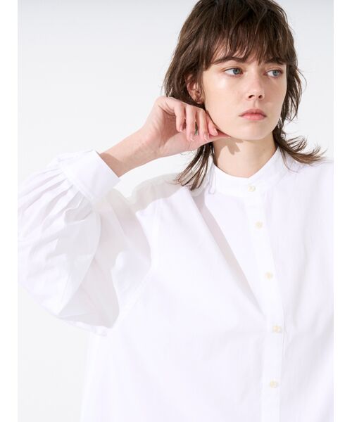 three dots / スリードッツ その他トップス | Broad shirt oversized shirt | 詳細8