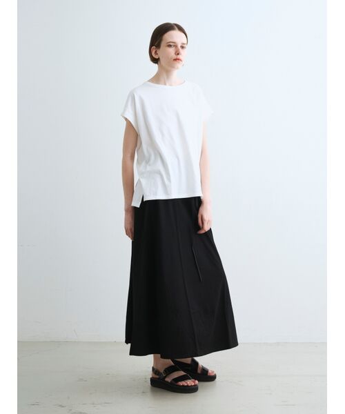 three dots / スリードッツ スカート | Long staple yarn skirt | 詳細10