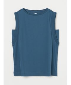 three dots / スリードッツ タンクトップ | Silky paper cotton tank