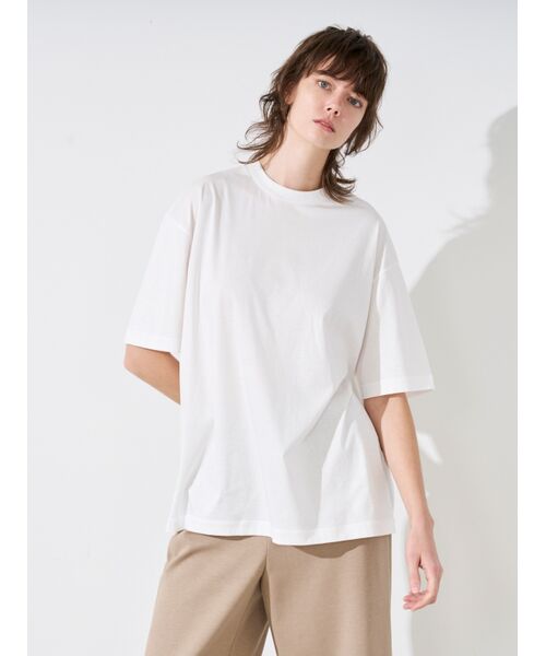 three dots / スリードッツ Tシャツ | Silky paper cotton T-shirt | 詳細9
