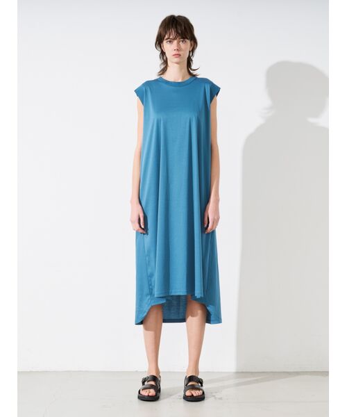 three dots / スリードッツ ドレス | Silky paper cotton dress | 詳細9