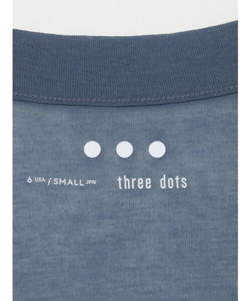 three dots / スリードッツ カーディガン・ボレロ | Soft see-through cardigan | 詳細3