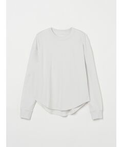 Sanded jersey long t-shirt