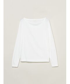 Sanded jersey l/s boatneck tee