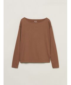 Sanded jersey l/s boatneck tee