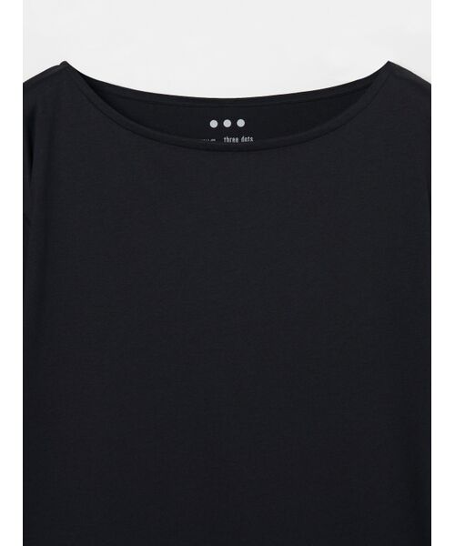 three dots / スリードッツ Tシャツ | Sanded jersey l/s boatneck tee | 詳細2