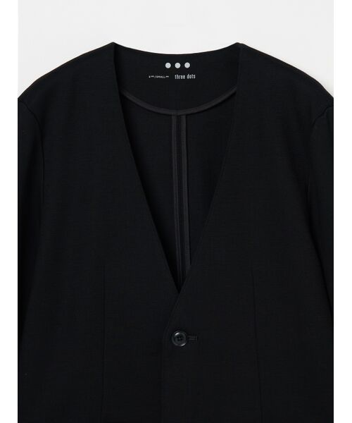 three dots / スリードッツ テーラードジャケット | Board cotton jacket | 詳細2