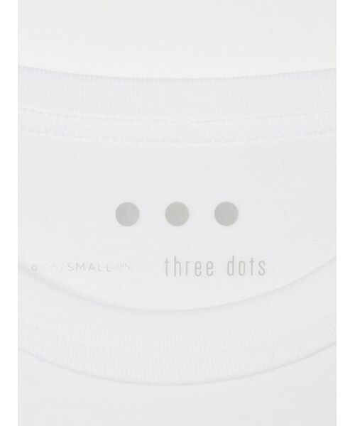 three dots / スリードッツ タンクトップ | Souffle cotton l/s tee | 詳細3