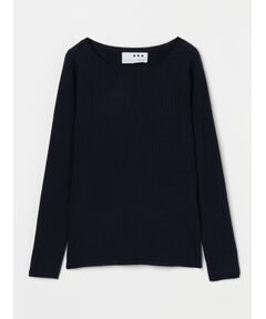 three dots / スリードッツ その他トップス | Moist boatneck top