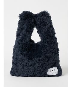 three dots / スリードッツ ショルダーバッグ | Upcycled eco fur market bag