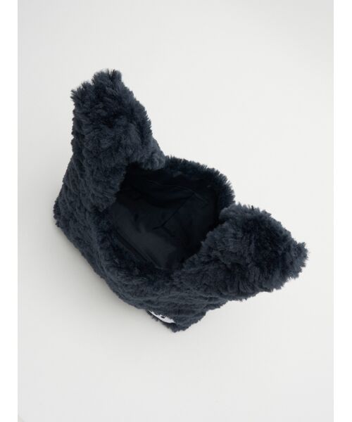 three dots / スリードッツ ショルダーバッグ | Upcycled eco fur market bag | 詳細5