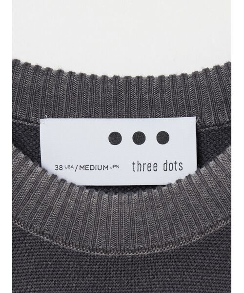 three dots / スリードッツ その他トップス | Unisex piecedyed sweater crewneck | 詳細5