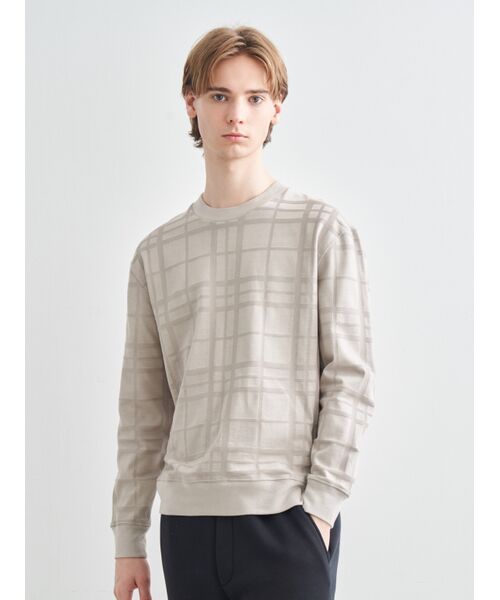 three dots / スリードッツ その他トップス | Men's jacquard l/s sweat | 詳細6