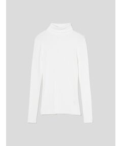 Rib jersey l/s turtle top