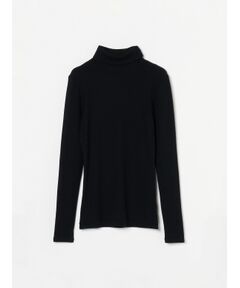 Rib jersey l/s turtle top