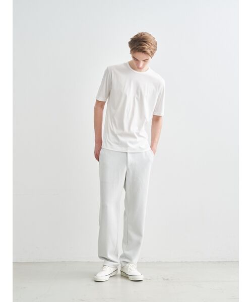three dots / スリードッツ Tシャツ | Men's silky paper cotton s/s crew | 詳細10