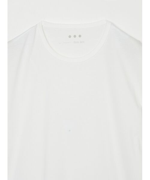three dots / スリードッツ Tシャツ | Men's silky paper cotton s/s crew | 詳細2